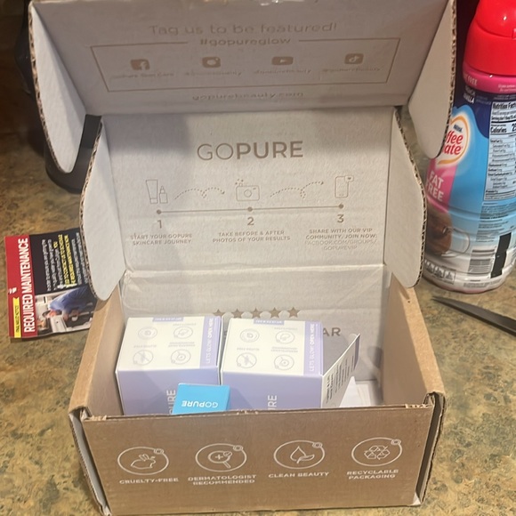 GoPure Skincare Set- unopened NIB 2 neck creams and serum - Picture 1 of 5
